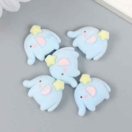 Decor for creativity velvet spraying "Elephant with an asterisk" 0.6x1.7x2.3 cm-2