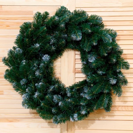 Wreath "Lux" with white tips 60 cm-1