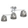 Lamp "Claire", size 21x25.5x60 cm, 180W 3xe27 IP 20