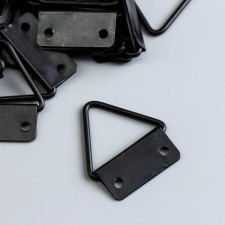 Suspension metal for paintings, black photo frame 3.2x2.4 cm