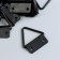 Suspension metal for paintings, black photo frame 3.2x2.4 cm