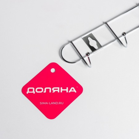 The hanger wall share "Summer", 10 hooks, 55 × 5 × 3.5 cm, chrome-4