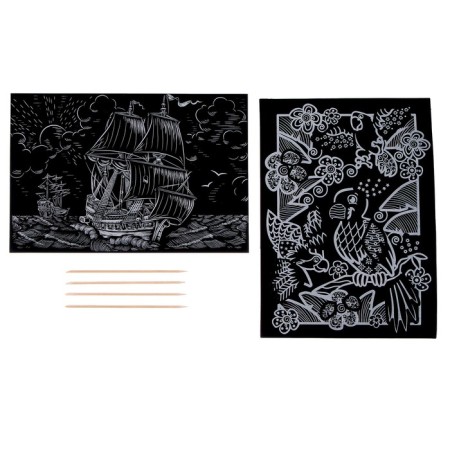 Grivol -free engraving "Parrot+ship"-1