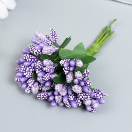 Flowers for decorating "inflorescence" Blue 1 bouquet = 12 colors 8.5 cm-1