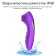 Contactly vacuum-wavy stimulator of the Joyhyper clitoris, 10 vibrations, purple
