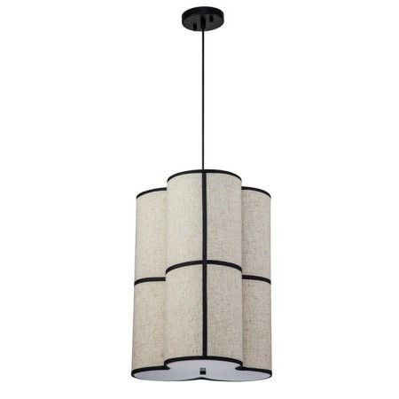 Suspended Indigo, 13019/A/3P Black. 3x60W, E27, 600x600x720/2220 mm, beige color-1