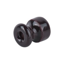 Luazon Lighting insulator, ceramic, brown