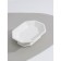 Soapwood ceramic share "diamond", white color
