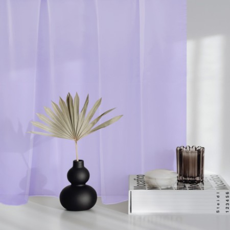 Curtain-tulle for the kitchen Witerra 140x180 cm, color lilac, veil, n/e100%