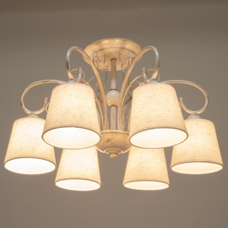 Chandelier 2150/6 E14 40W white with a golden patina 58x58x35 cm Bayerlux-2
