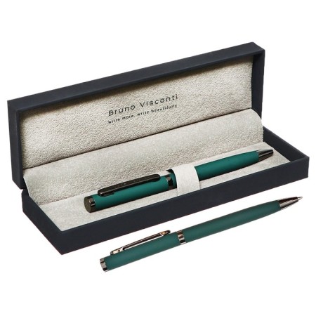 SHOULD OF SPECIAL, 1.0 mm, BrunovisConti firenze, blue rod, metal case Soft Touch green, in case