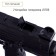 The Uzi automatic machine, with a laser, shoots rubber and gel bullets