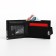 Male purse for magnet, department for bills, for maps, for coins, black color