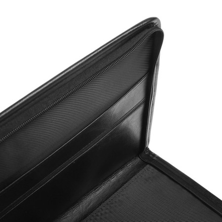 Business folder, artificial leather, 370 x 275 x 30 mm, "luxury" black 6d05-5