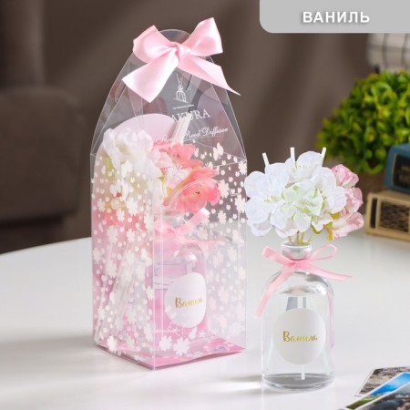 Aromatic diffuser with Sakura decor, 100 ml, vanilla, "Wealth of aroma"