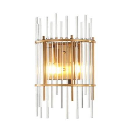 Wall lamp SIA 2XE14 40W, size 25x12.5x39 cm, bronze color