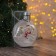 Christmas ball "Snowman", batteries, 5 LED, glow warm white
