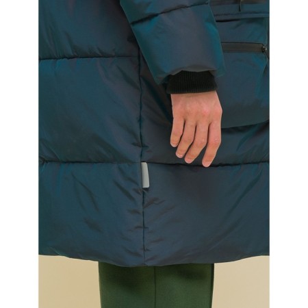 Coat for girls, height 128 cm, black color-12