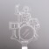 Light "Drummer" LED RGB 6 colors from batteries LR1130, 3pc 7x10.5 cm Risalux
