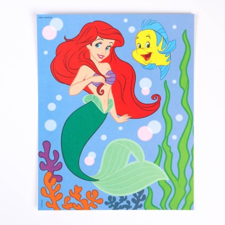 Set for creativity: fresco sand with sparkles (9 colors), "Mermaid Ariel", princesses-3