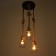 Lamp Bayerlux 2605/3 E27 40W Black 30x30x19-119 cm