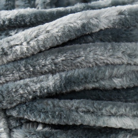 Yarn "Chenille" 100% micropoliester 90m/100g (560 gray)-2