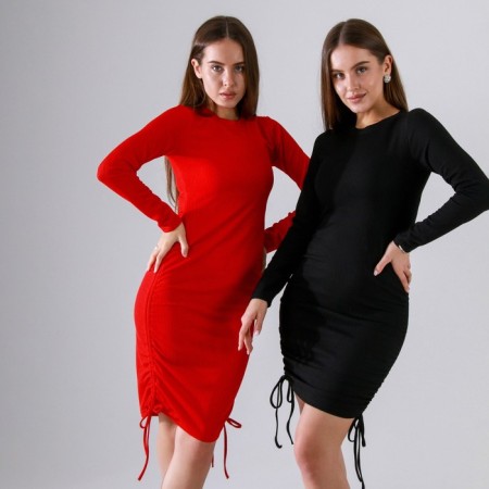 Lapsha dress in the kulisk, 42, red-4