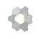 VIVA lamp, 9W Led, 4000k, 670lm, silver color