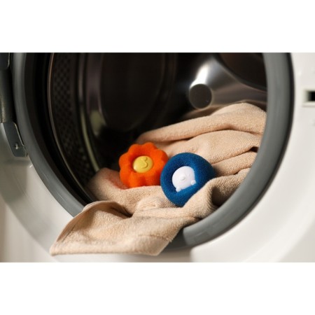 Balls for the washing of the share, set 4 pcs, d = 8 cm, blue/orange color-10