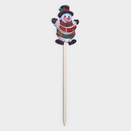 Topper luminous "snowman" 20.5x73.5 cm-3
