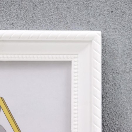 Photo frame plastic L-1 10x15 cm white (plastic screen)-1