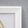 Photo frame plastic L-1 10x15 cm white (plastic screen)