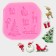 Mold "New Year's Eve", silicone, 8 × 1.1 cm, pink color