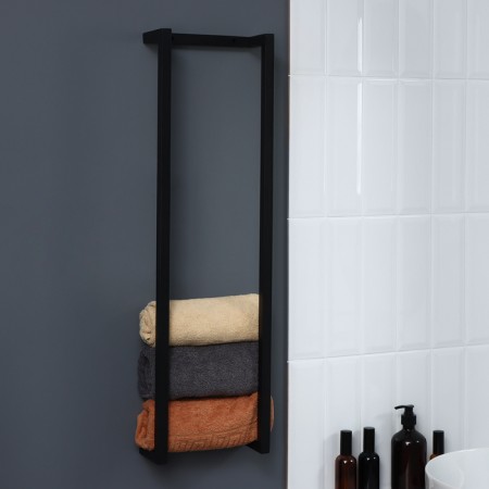 Towel holder, 10 × 23.3 × 80 cm, black color