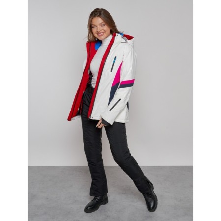Ski jacket women's winter, size 44, white color-17