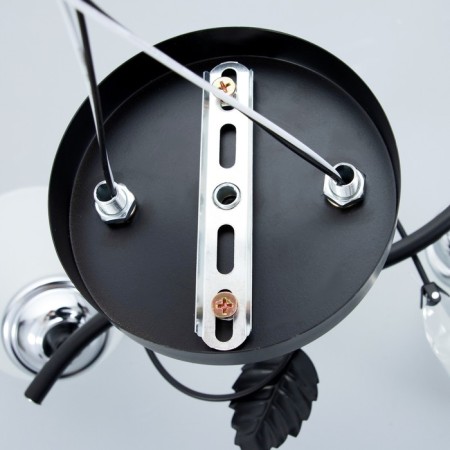 Chandelier 2005/2 E27 60W black+chrome 44x26x25 cm Bayerlux-8