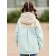 Glass jacket for a girl, height 110 cm, blue color