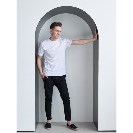 Male T-shirt, size 50, light-gray color-5