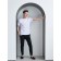 Male T-shirt, size 50, light-gray color