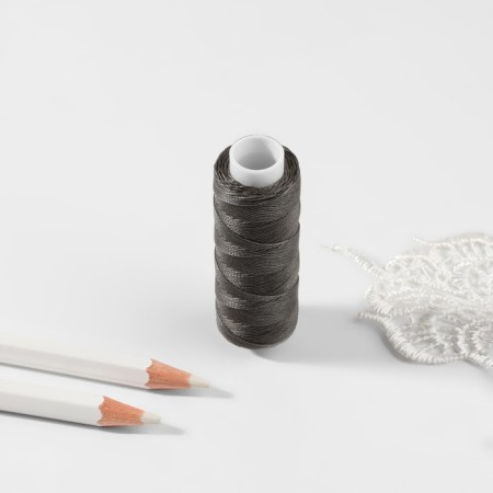 The threads are waxed, round, 300d/3, 0.35 mm, 60 ± 2 m, dark gray color-2