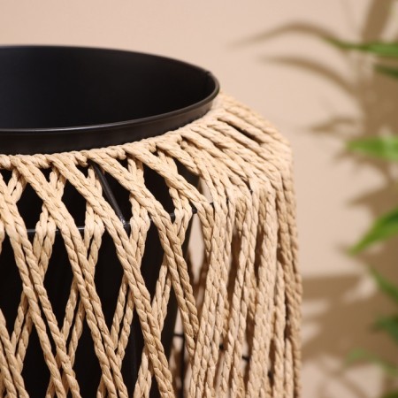 A set of wicker pots, 2 pcs, 31x31x69/20x20x51 cm-3