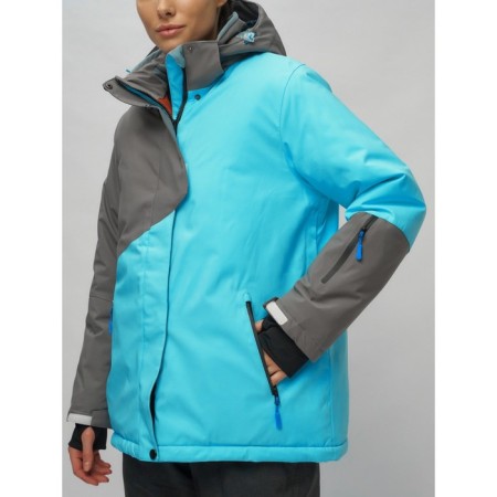 Ski suit female, size 56, blue color-2