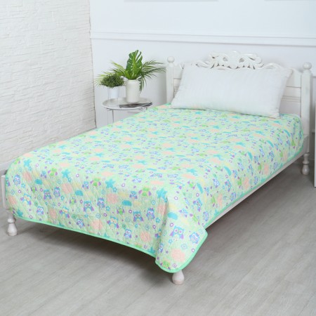 Owes bedspread 150x210cm, pistachio, calico 120g/m, HL 100%-1