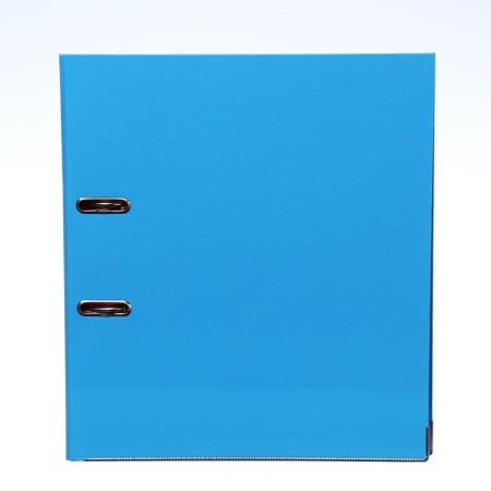 A4, 75 mm, Lamark, PVC, double-sided coating, metal edging, pocket for a spine, collected, blue/pink-3