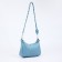 Bag Cross-Bodi with a zipper, blue color