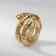 Ring metal "Trend" bamboo, color gold, size 16