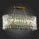 Suspension lamp ST LUCE. SL1170.303.10. Fabio. 10x40 watts, E14, 80x35x29 cm, brass color