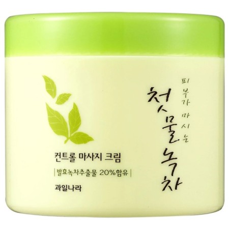 Facial Cream Welcos Green Tea Fresh Cleansing Cream, 300 g