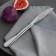 Stainless steel knife, length 23 cm, silver color