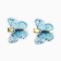 Hair clips with butterflies "Meow", 3 x 3 cm